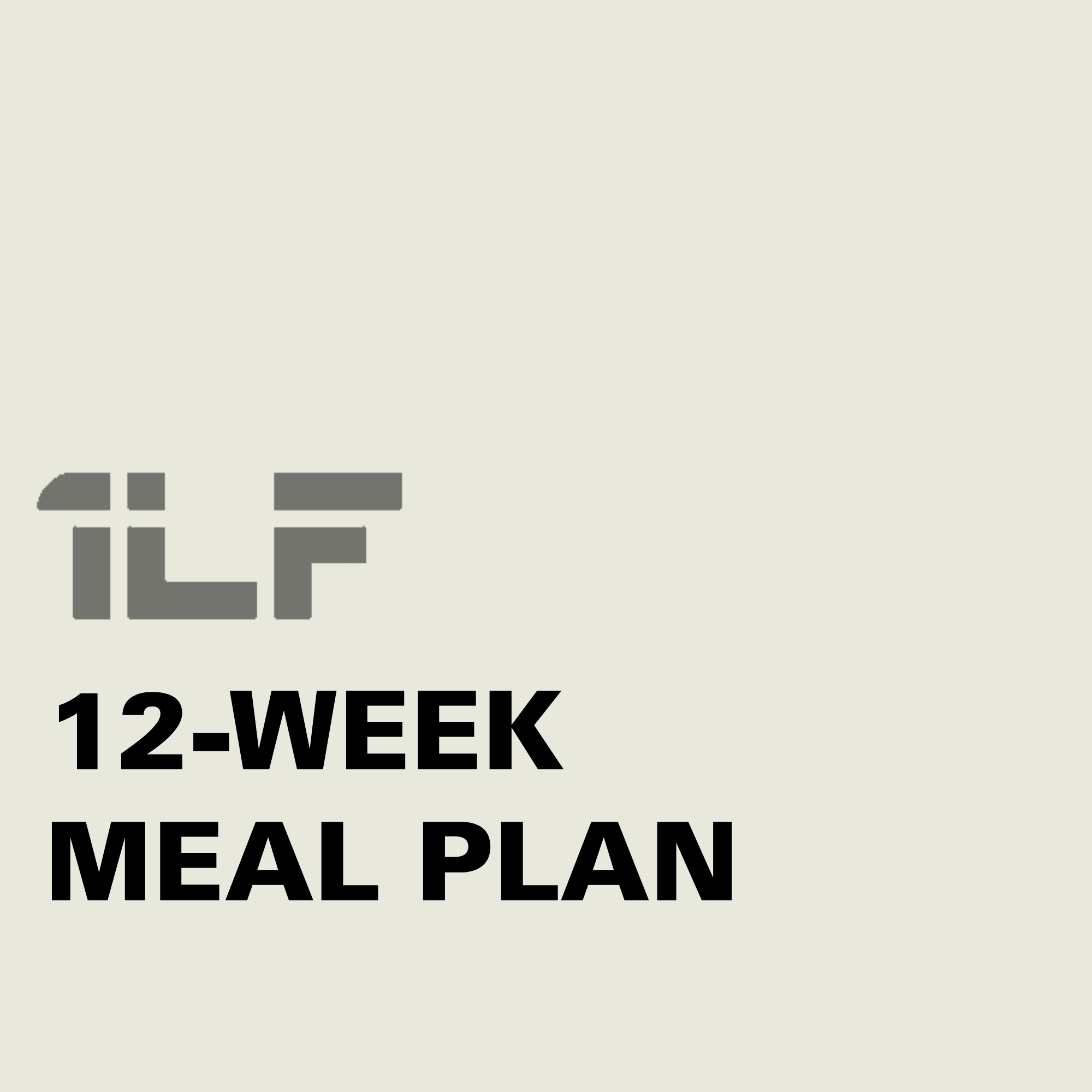 12-WEEK MEAL PLAN [NUTRITION] 🍽
